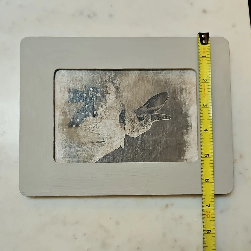 Rustic Gray Rabbit Portrait Frames